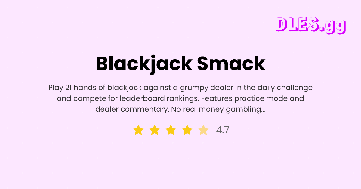 A bit of self congratulation having ticked over 1,000 unique players of Blackjack Smack (and 32,000+