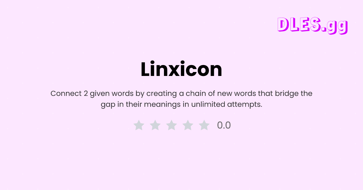 Play Linxicon free — Daily Words game | DLES.gg