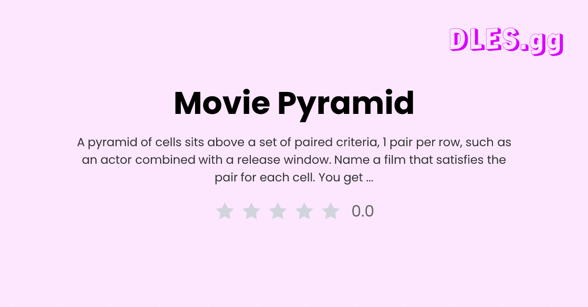 Play Movie Pyramid free — Daily Movies and Series game | DLES.gg