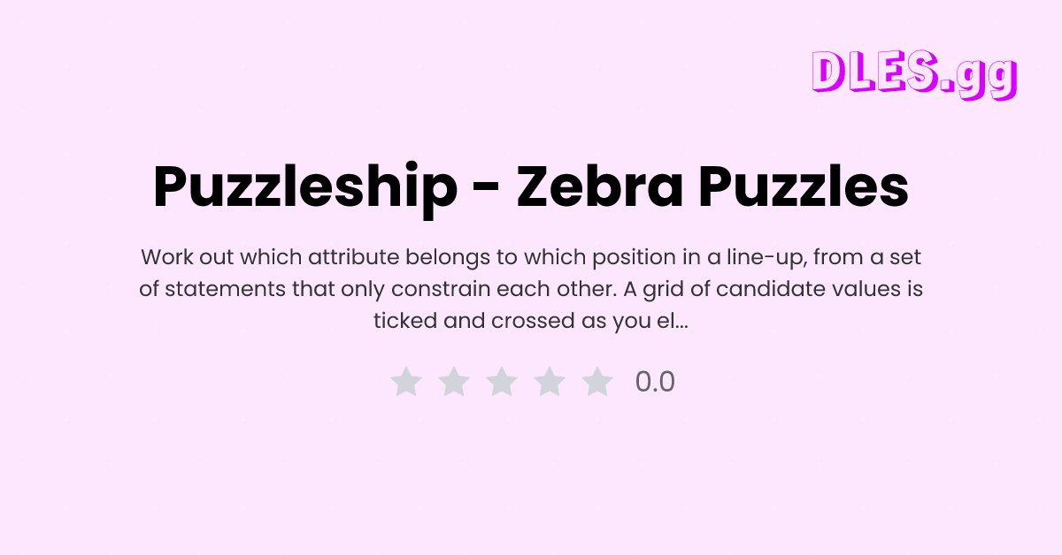 Play Puzzleship - Zebra Puzzles free — Daily Numbers and Logic game ...