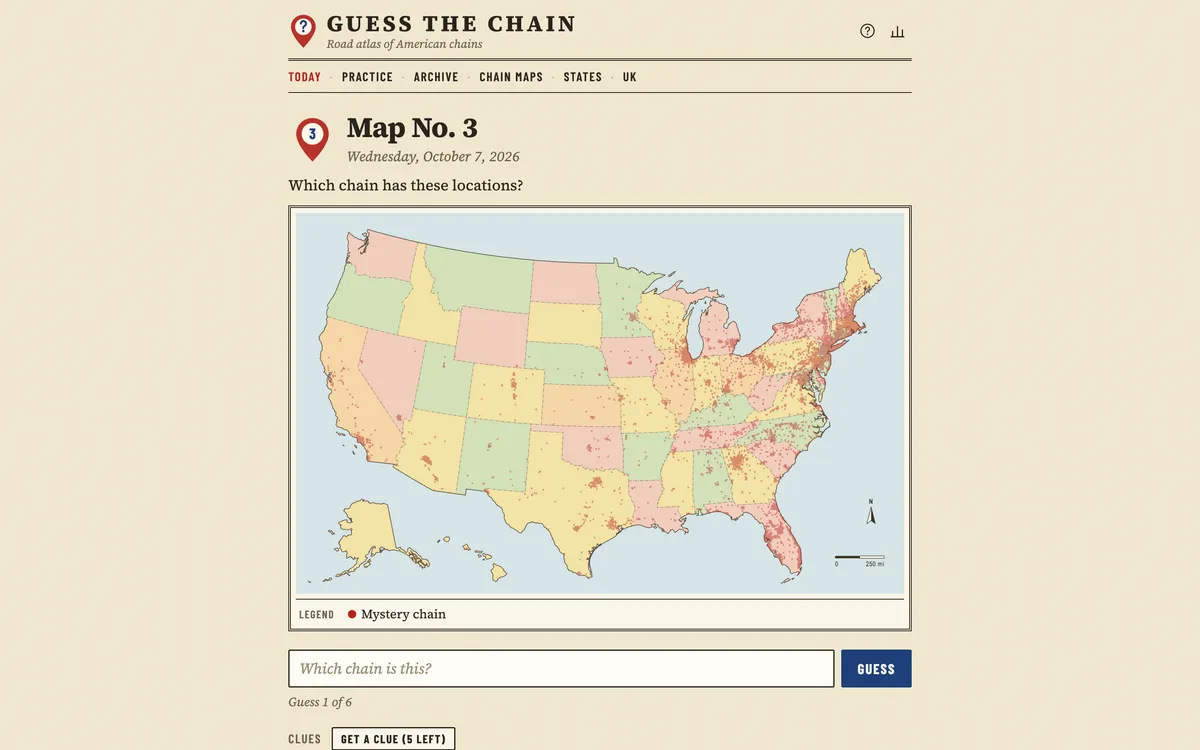Guess the Chain game board before the first move