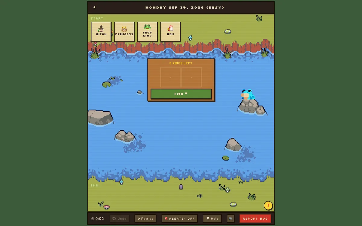 The Magical Ferry game board before the first move