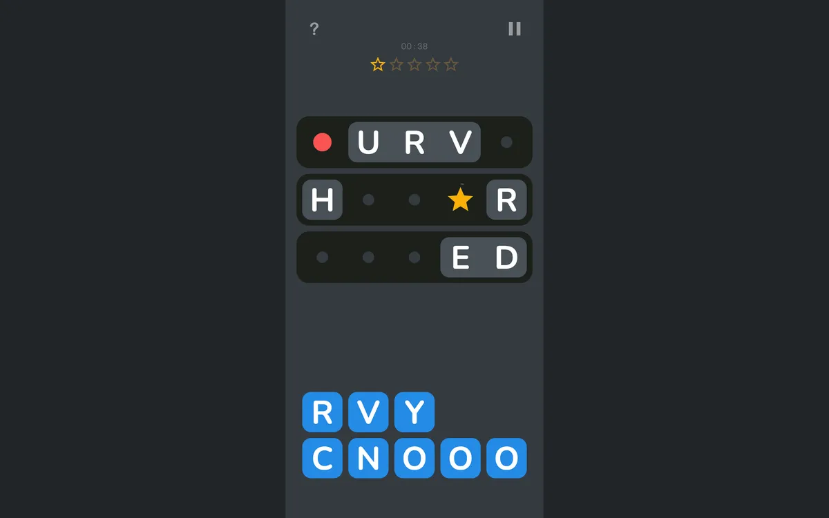 Three Magic Words game board before the first move