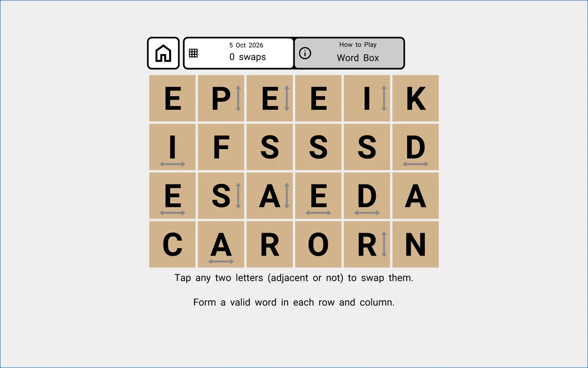 Play Word Box free — Daily Words game | DLES.gg