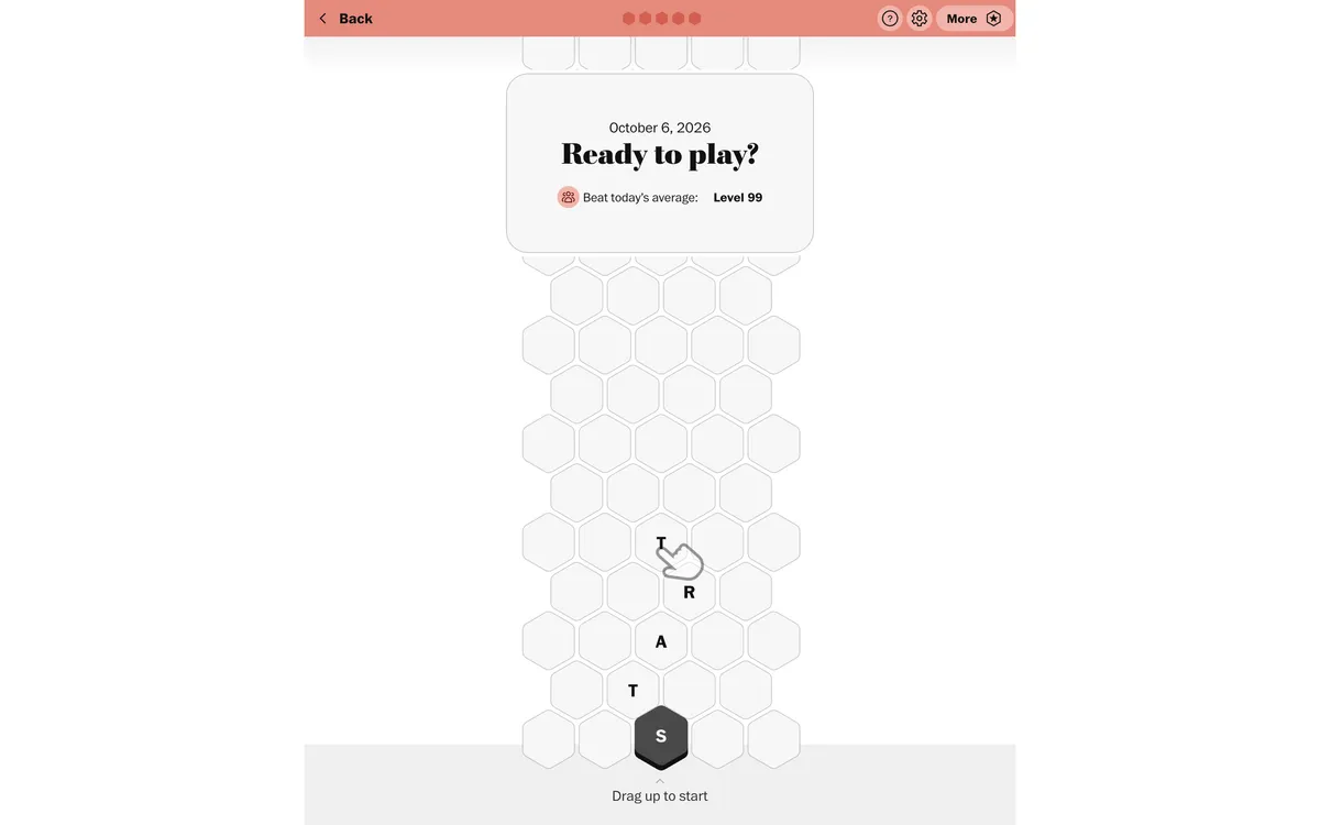 Wridges game board before the first move